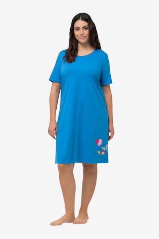 Ulla Popken Nachthemd in Blauw