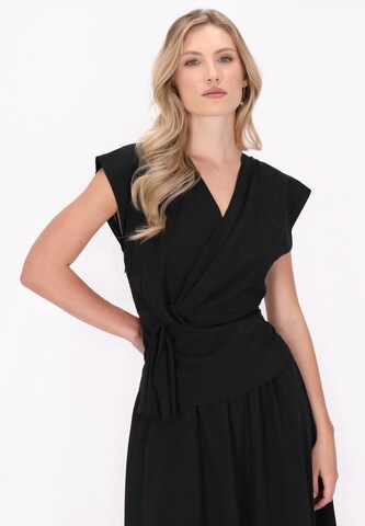 Camicia da donna 'Classic Look' di DreiMaster Klassik in nero: frontale