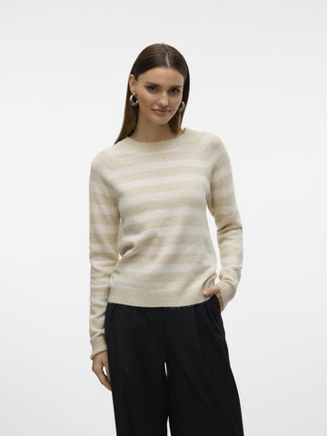 VERO MODA Sweater 'VMDoffy' in Beige: front