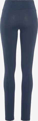 VIVANCE Skinny Sporthose in Blau