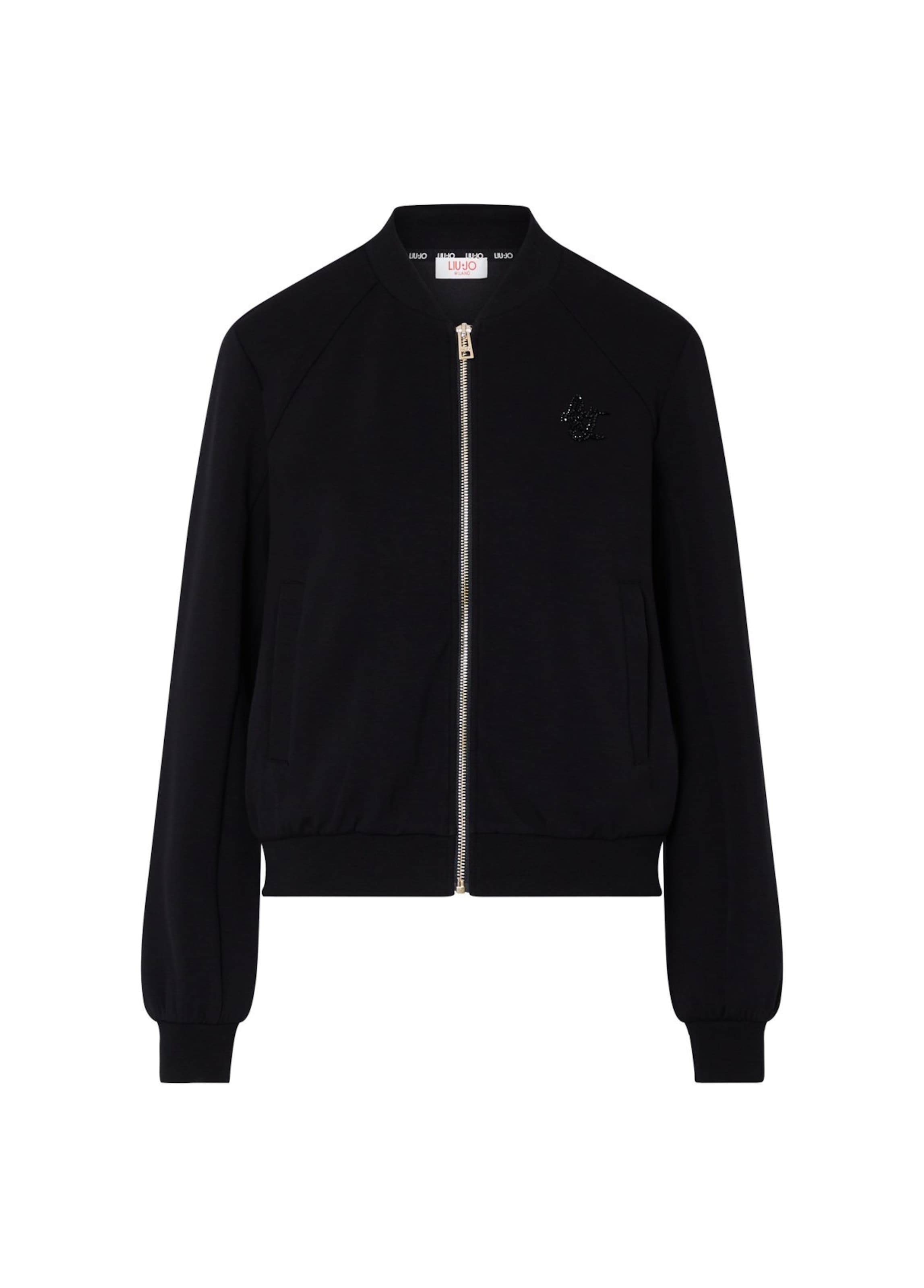 Liu Jo Sweatjacke in Schwarz: Vorderseite