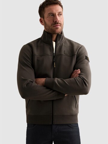 PME Legend Tussenjas 'Sweat jacket with zipper closure and quilted pattern' in Groen