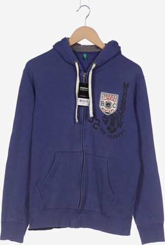 UNITED COLORS OF BENETTON Sweatshirt & Zip-Up Hoodie in XL in Blue: front