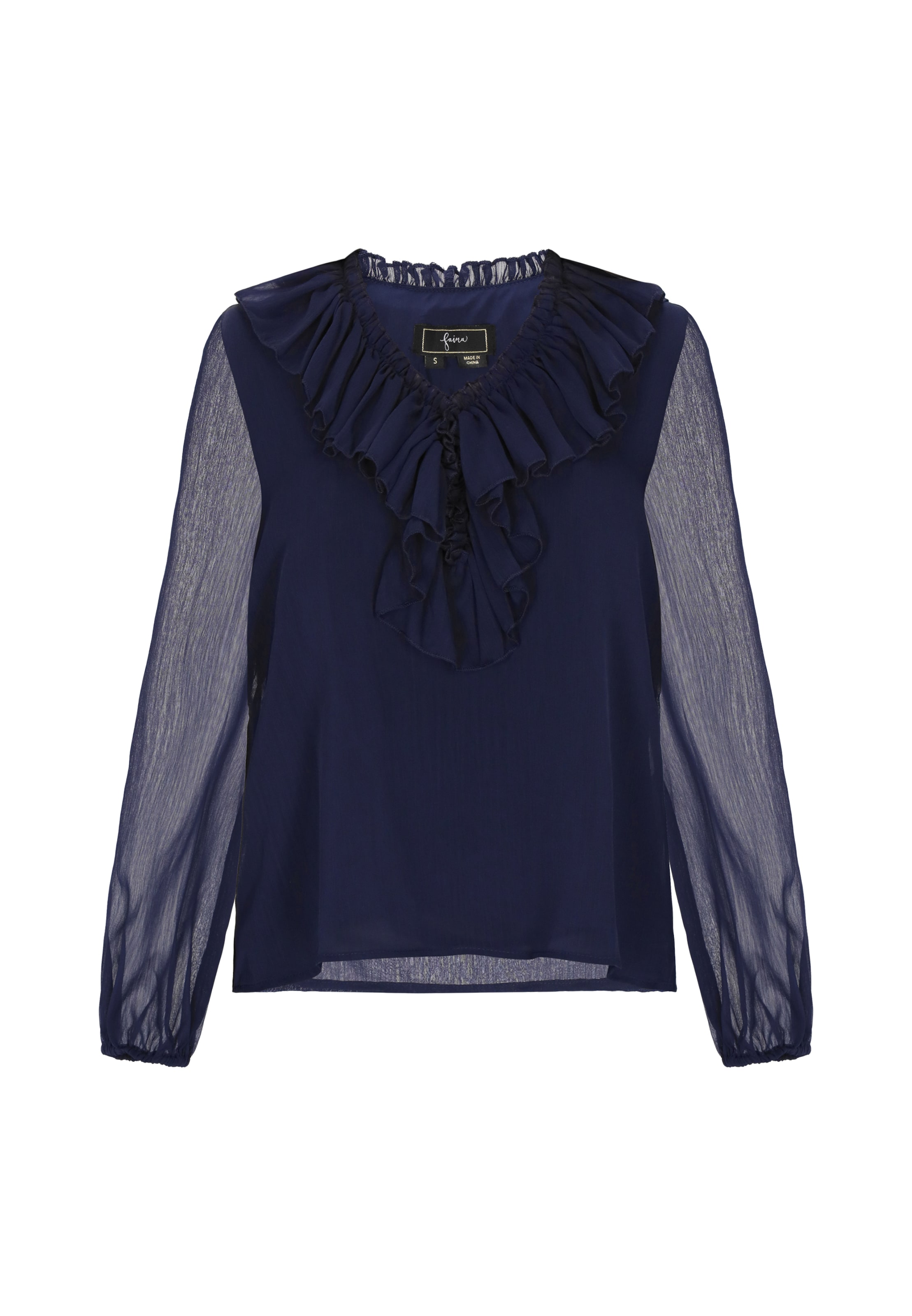 faina - Blusa en azul: frente