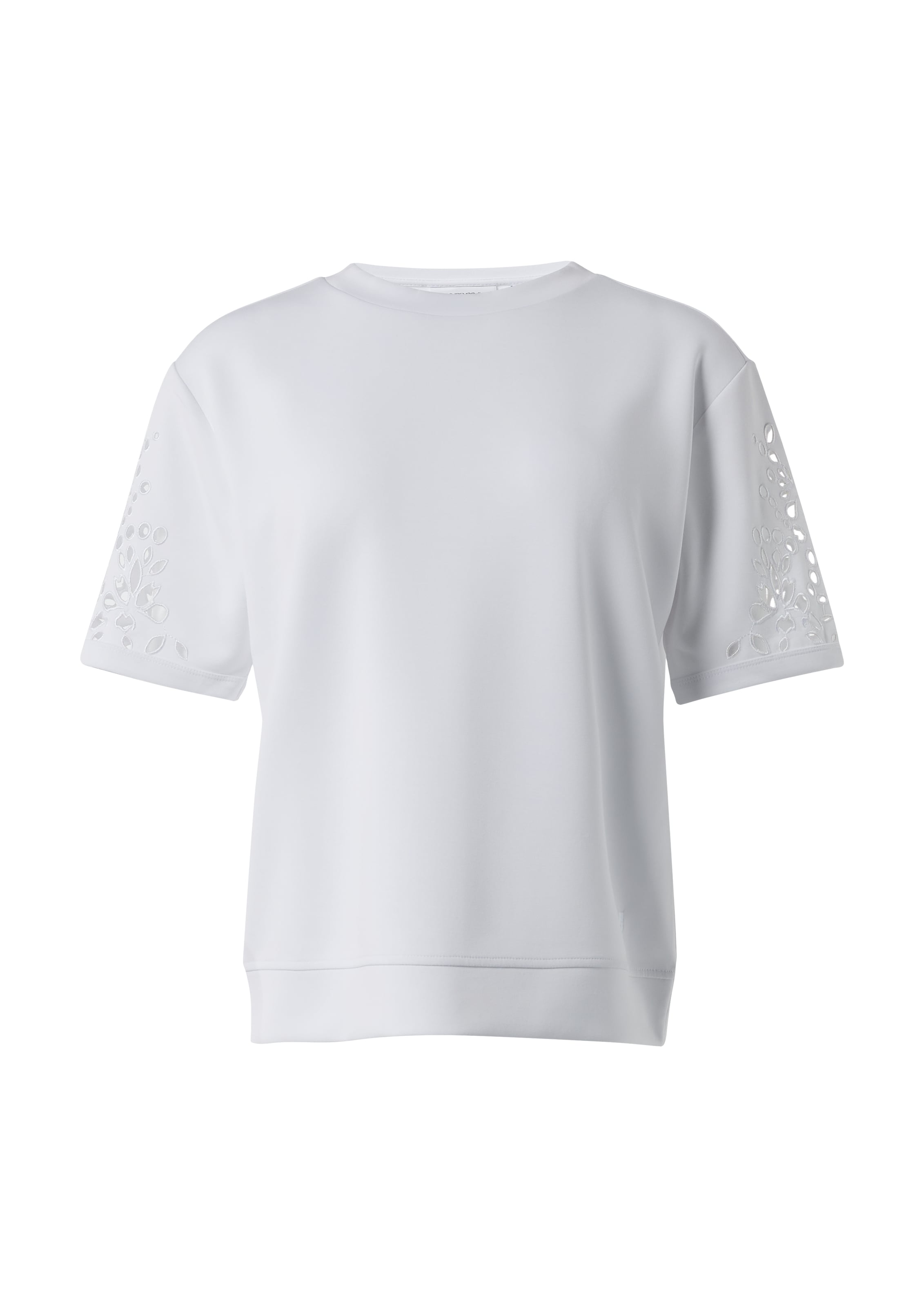 Sweat-shirt comma casual identity en blanc : devant