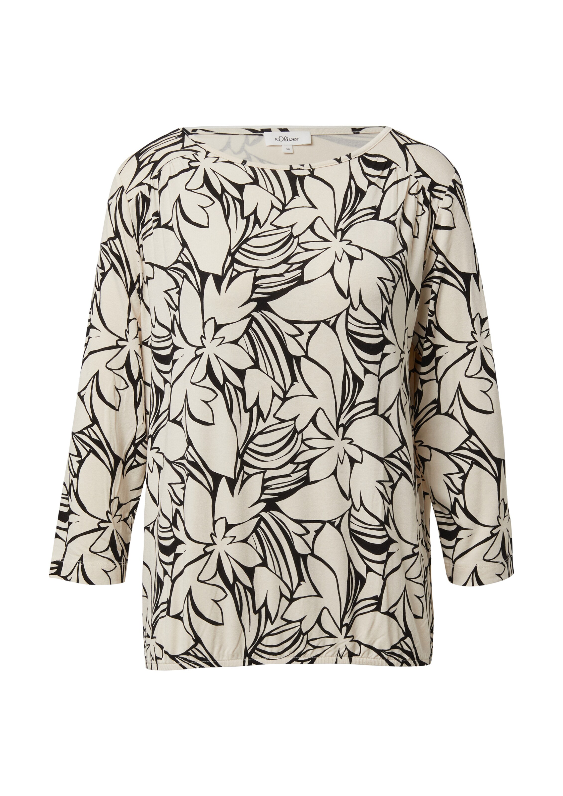 T-shirt s.Oliver en beige : devant