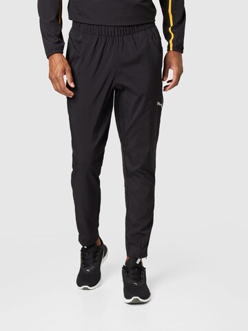 PUMA Regular Workout Pants in Black: front