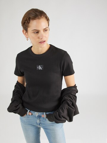 T-shirt Calvin Klein Jeans en noir : devant