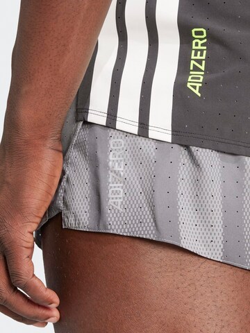 ADIDAS PERFORMANCE Regular Спортен панталон 'ADIZERO' в сиво