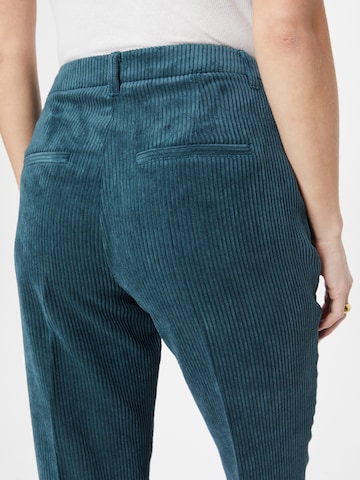 QS Tapered Pleated Pants in Green