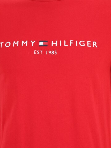 TOMMY HILFIGER Regularny krój Koszulka w kolorze czerwony