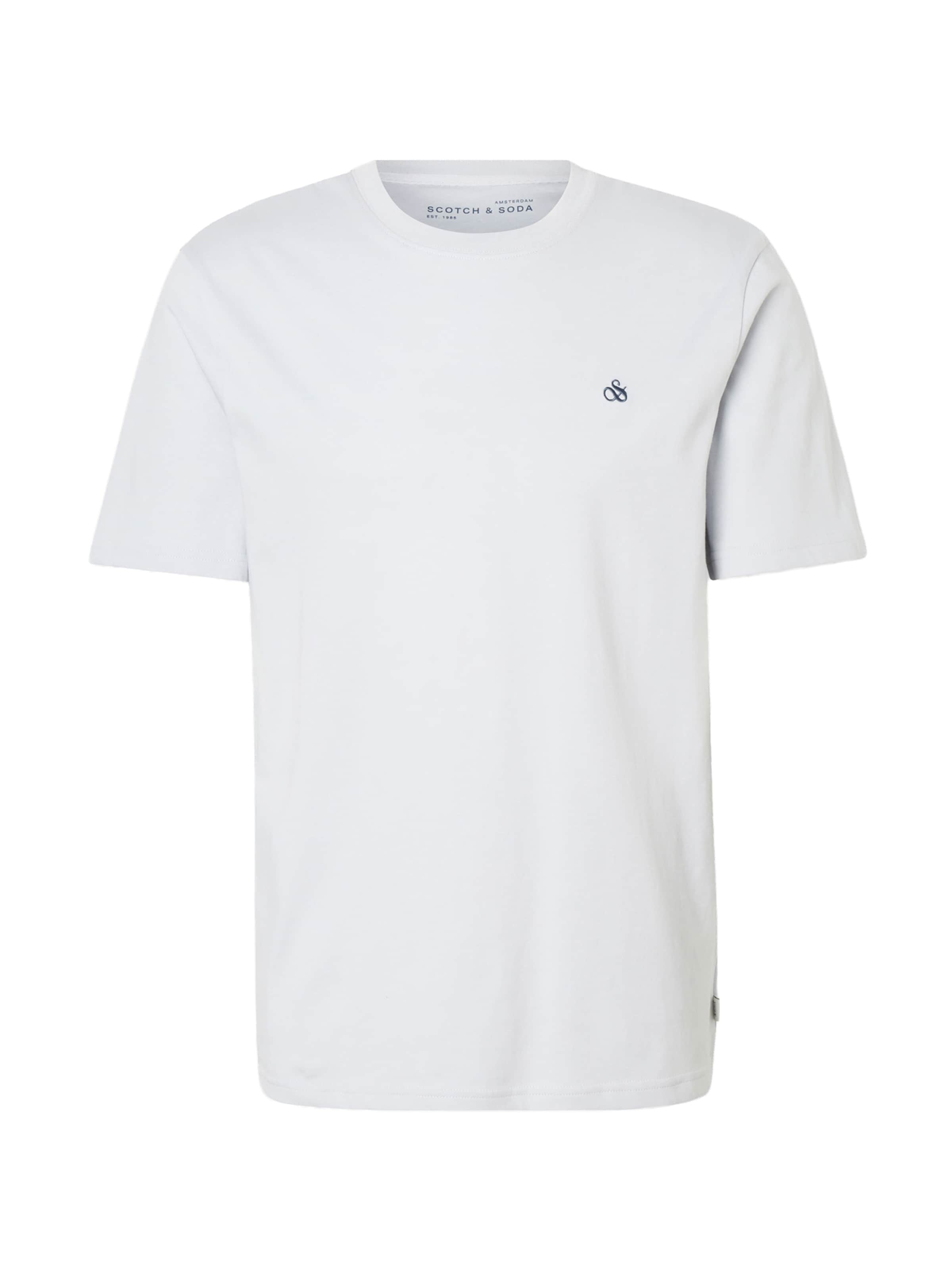 SCOTCH & SODA T-shirt 'Seasonal Core' i vit: framsida