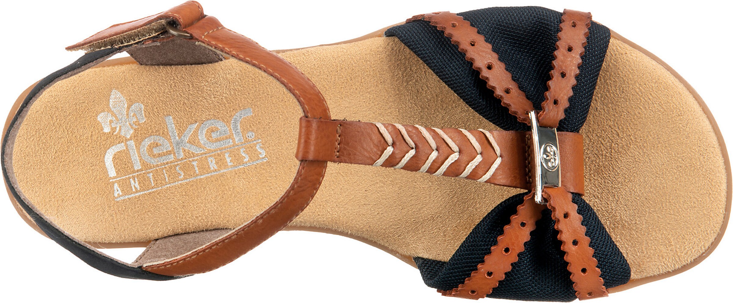 Rieker Strap Sandals in Blue