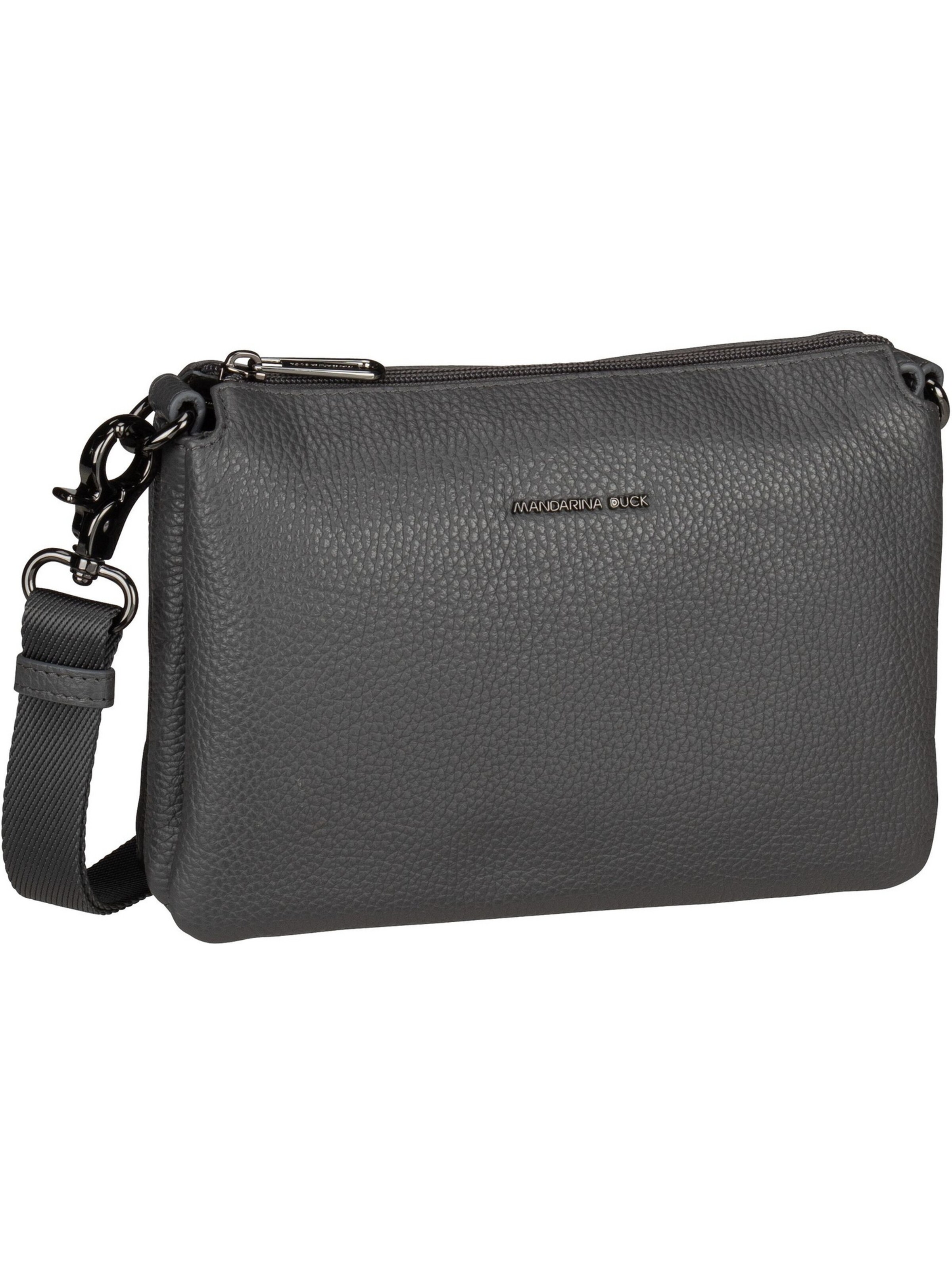 Large grey shop crossbody bag