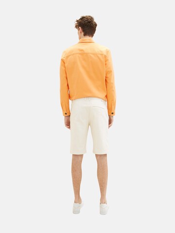 Regular Pantalon chino TOM TAILOR en blanc