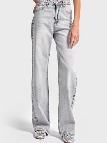 IT'S BASIC Regular Jeans 'Straight High Rise Jeans' in Grey