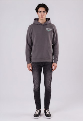 Alessandro Zavetti Slimfit Jeansy 'Artiglio' w kolorze czarny