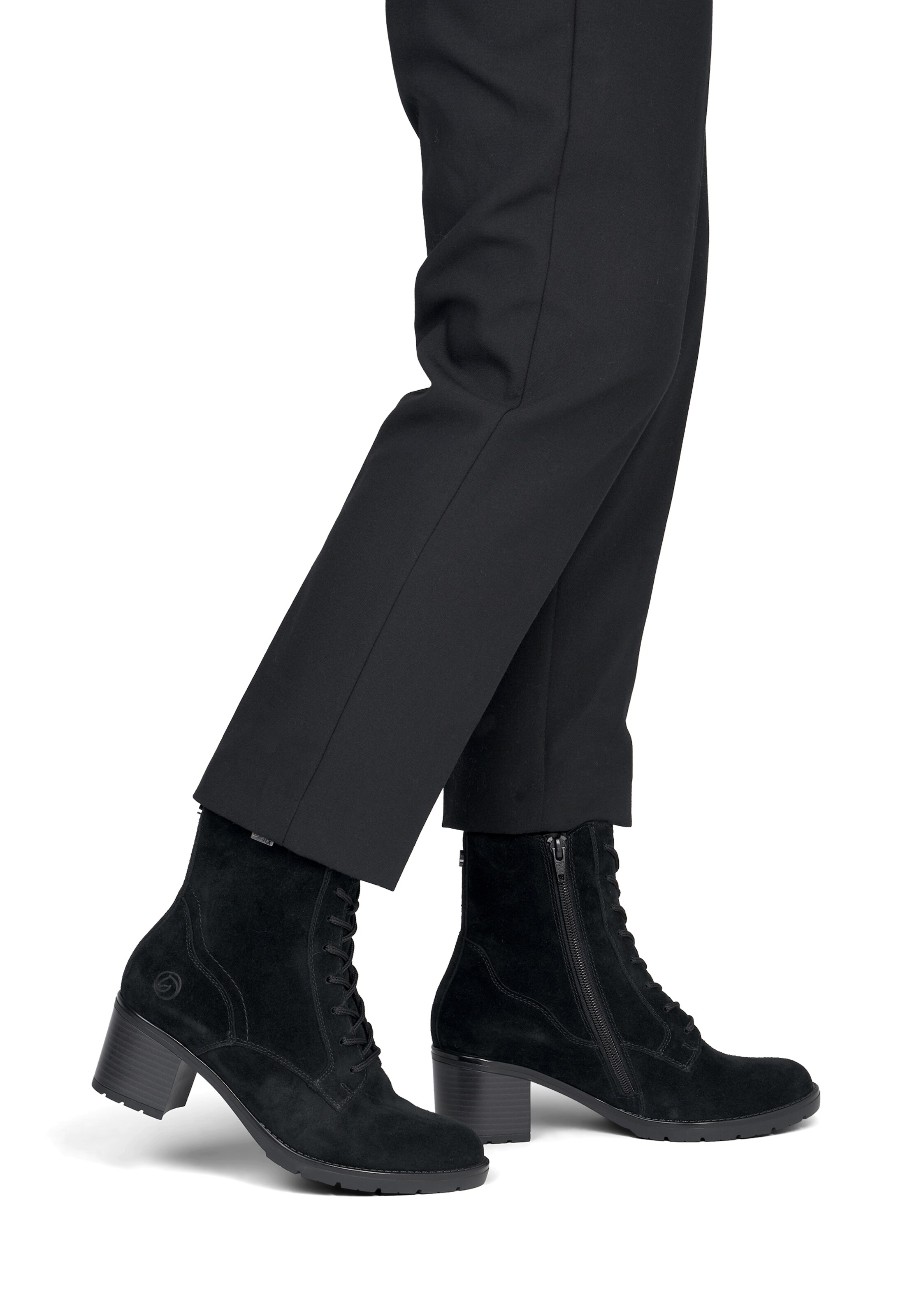 Bottes à lacets ' D2A80 ' REMONTE en noir : devant
