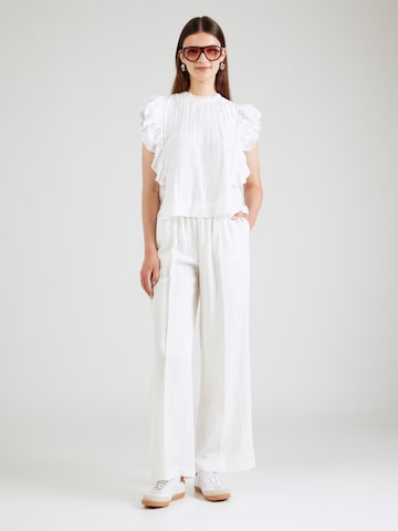 Gina Tricot Wide Leg Suorat housut värissä valkoinen