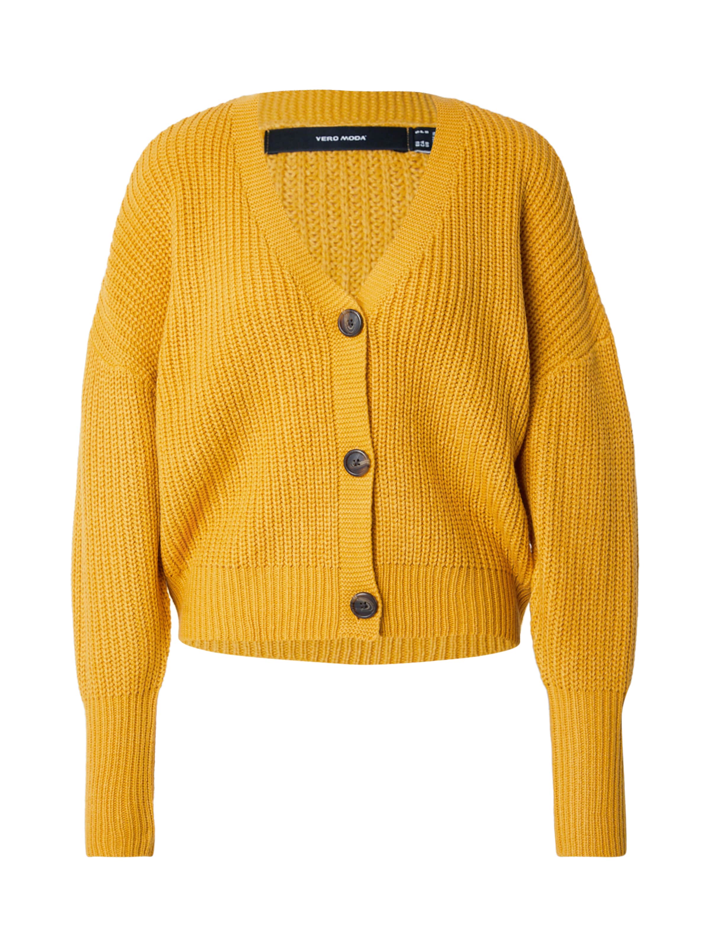 VERO MODA Вязаная кофта 'VMLea' в Желтый: спереди