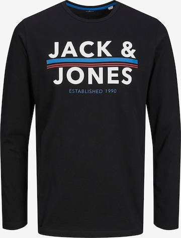 JACK & JONES - Camiseta 'Ron' en negro: frente