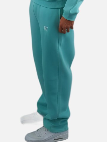 HEFTYKA Loosefit Sporthose 'OPEN' in Blau