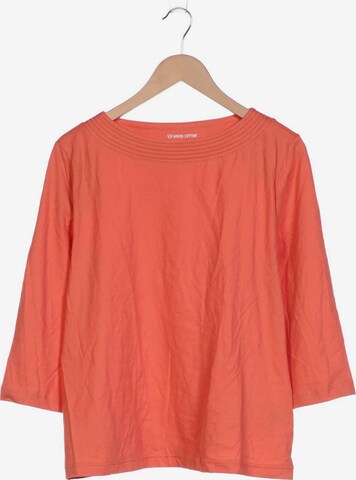 Green Cotton Top & Shirt in XL in Orange: front