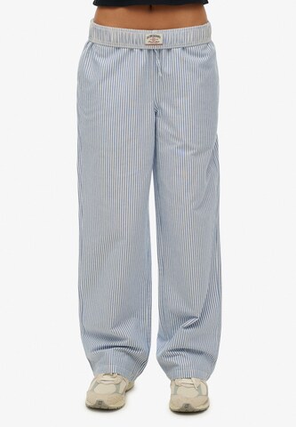 Loosefit Pantalon Superdry en bleu : devant