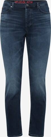 HUGO Regular Jeans '634' in Blauw: voorkant