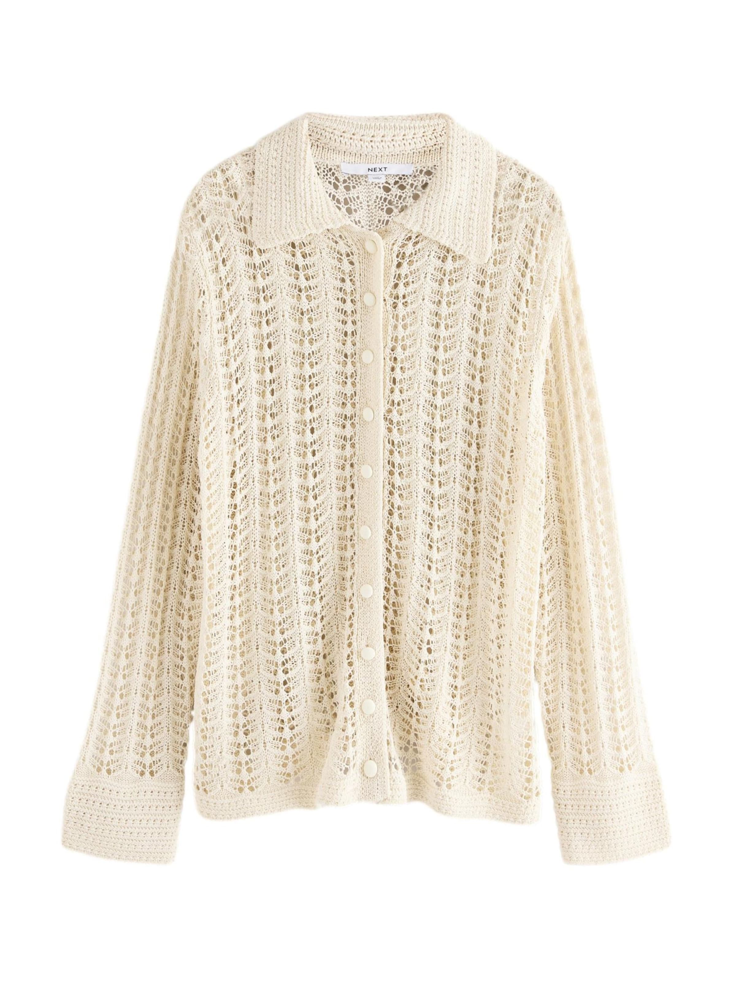 Next Cardigan i hvid: forside