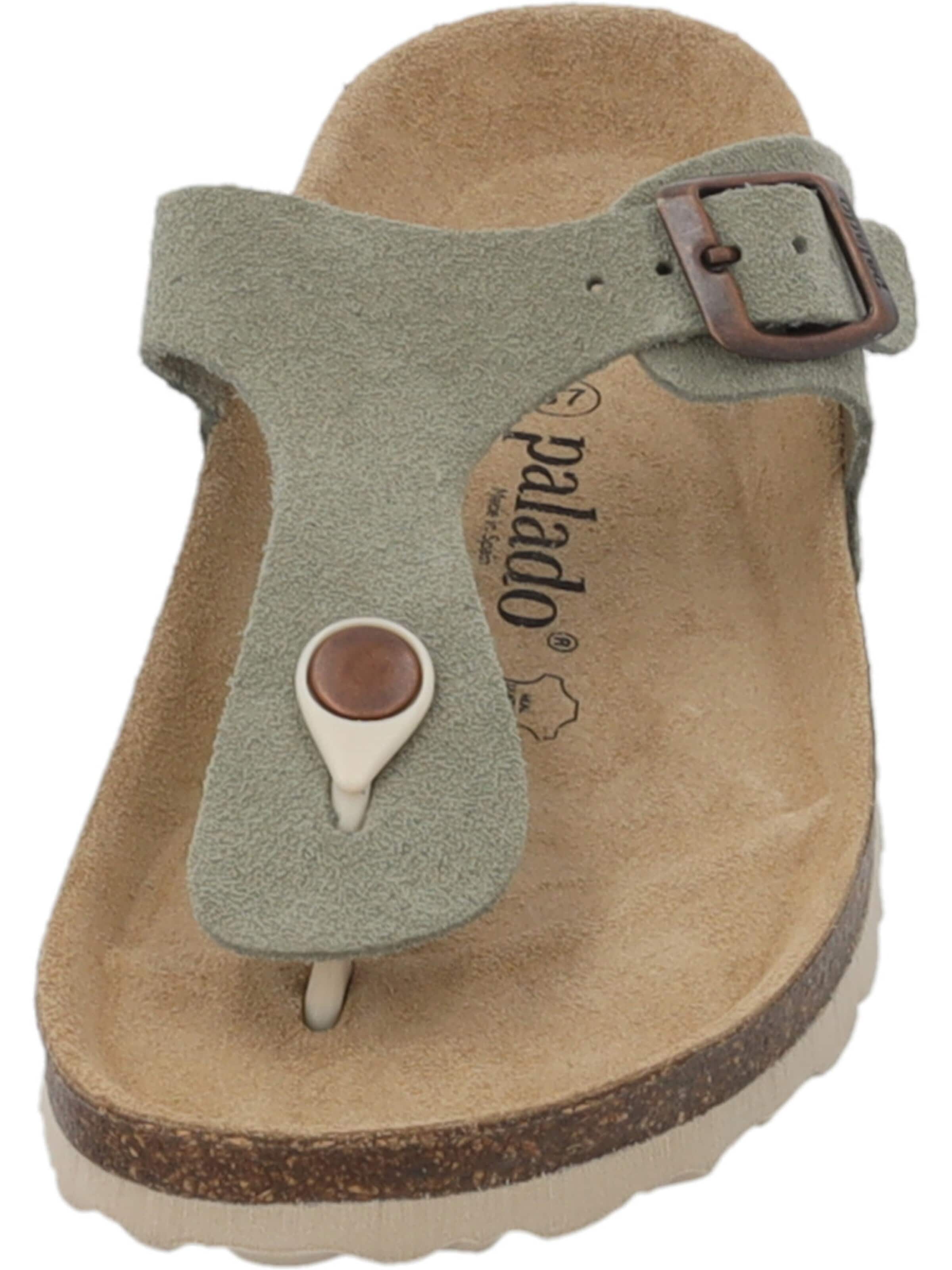 Palado T-bar sandals 'Palado Kos Suede Premium Leather' in Green