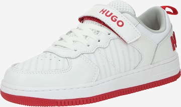 Sneaker de la HUGO Red pe alb: față