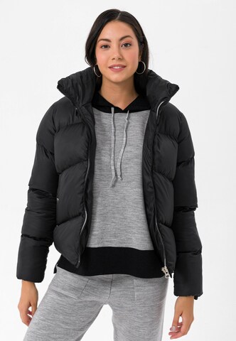 Jimmy Sanders Winter Jacket in Black: front