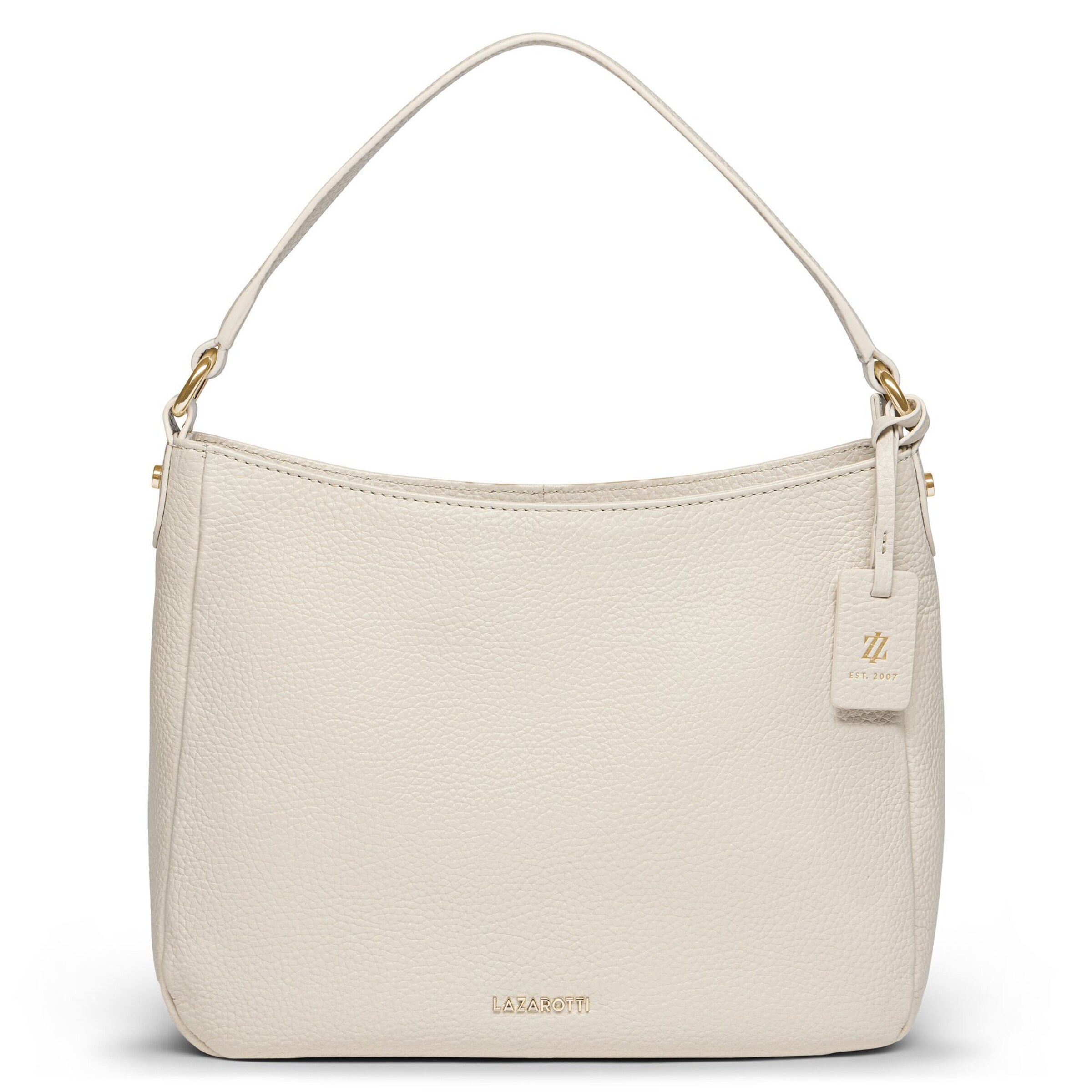 Sac bandoulière 'Bologna' Lazarotti en blanc : devant