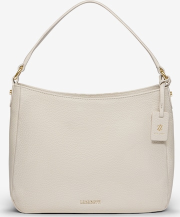 Borsa a spalla 'Bologna' di Lazarotti in bianco: frontale