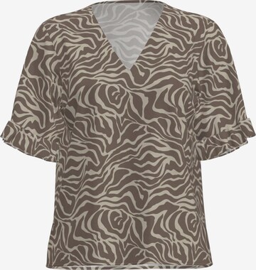 Camicia da donna 'Seline' di OBJECT in marrone: frontale