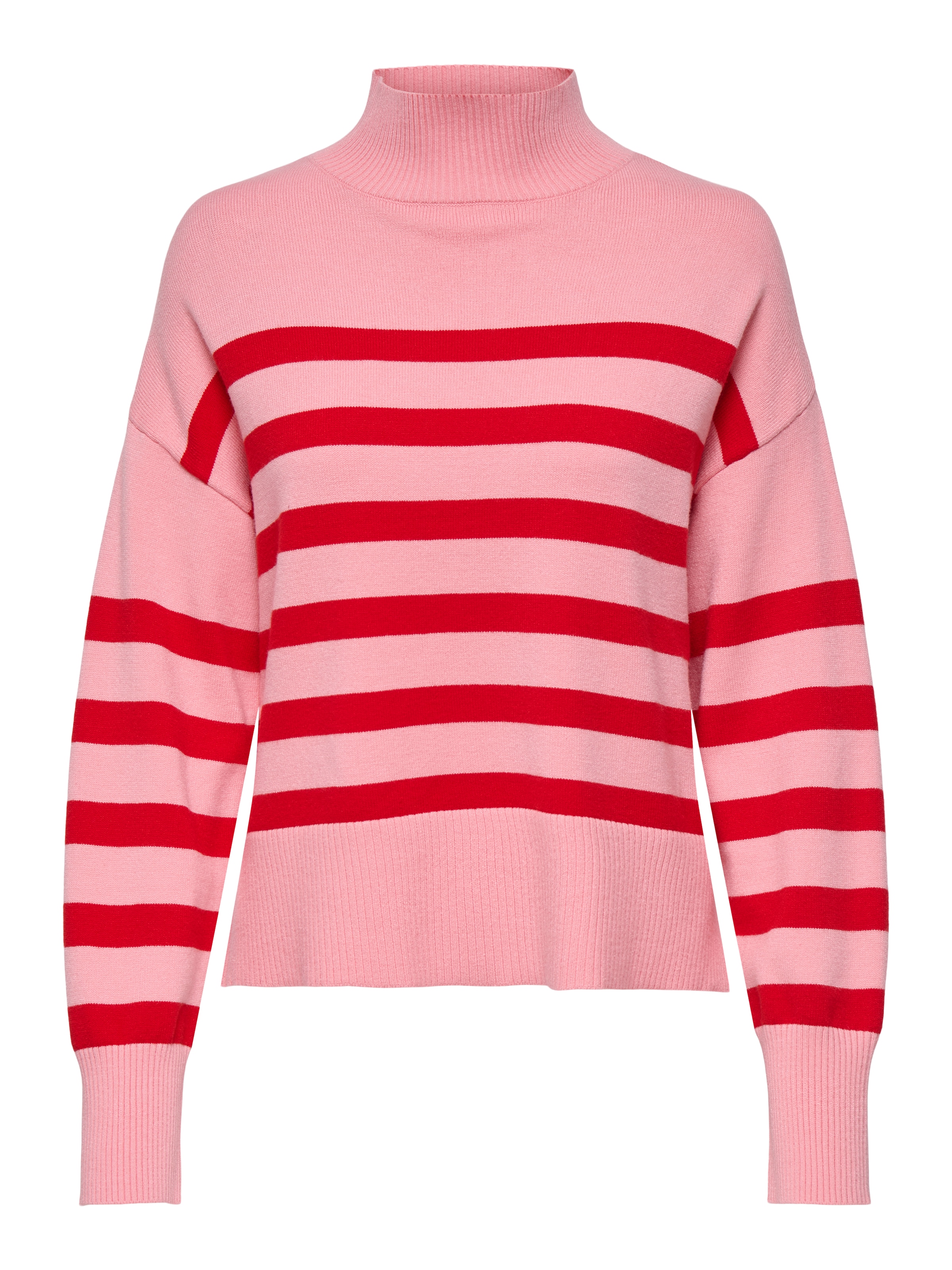 ONLY Свитер 'ONLBari' в Ярко-розовый: спереди