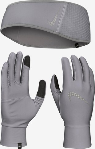 NIKE Stirnband und Handschuhe in Grau: predná strana