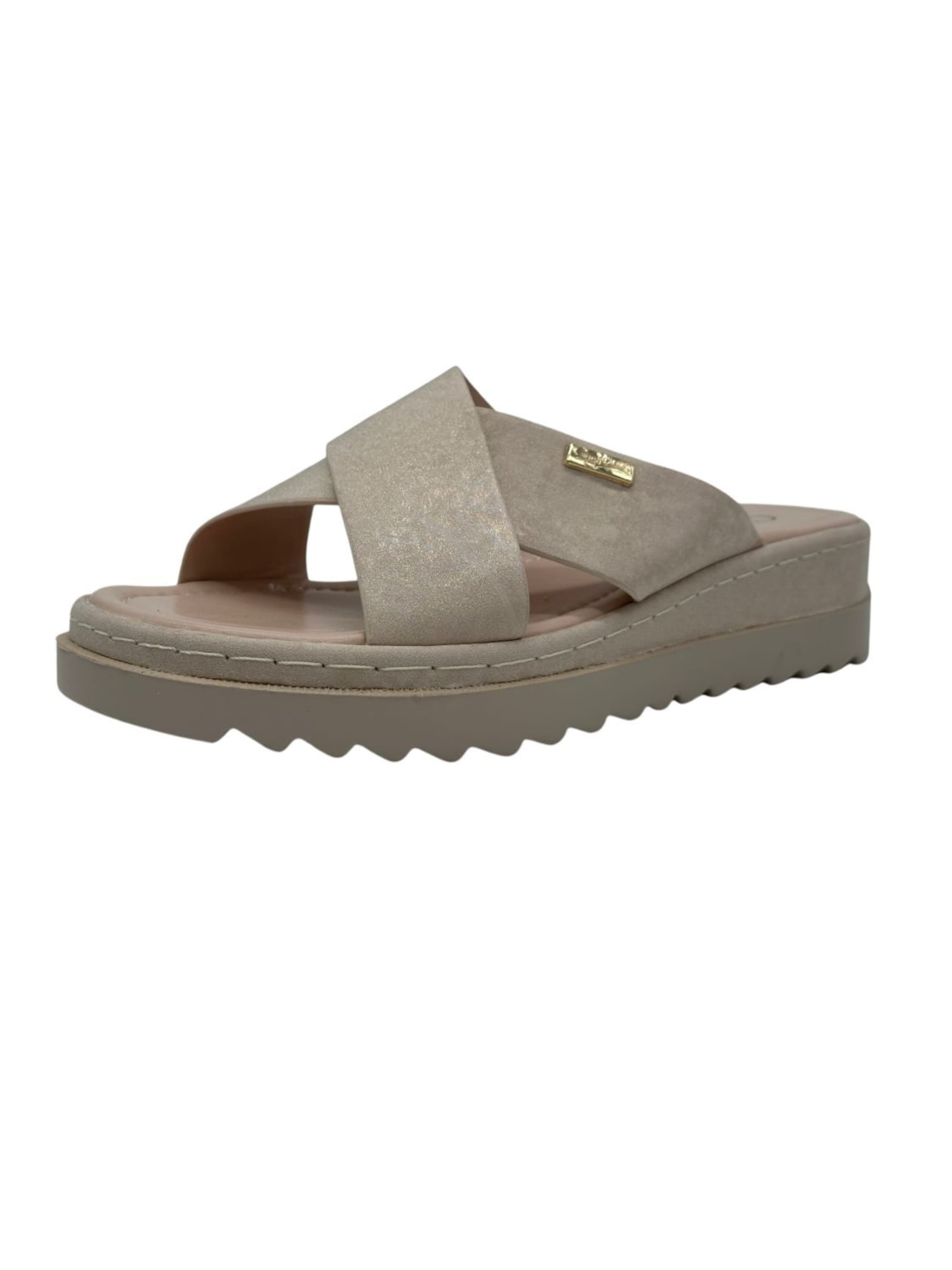 Nowaland Hausschuh‌‌‌‌‌‌‌‌ in Beige: Vorderseite