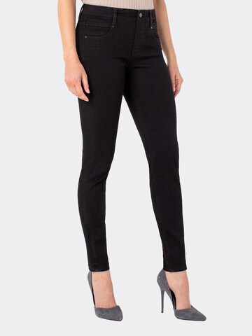 Liverpool Skinny Jeans' Gia Glider' in Schwarz: predná strana