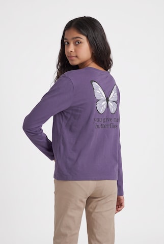 NAME IT Langarmshirt in Lila: Vorderseite