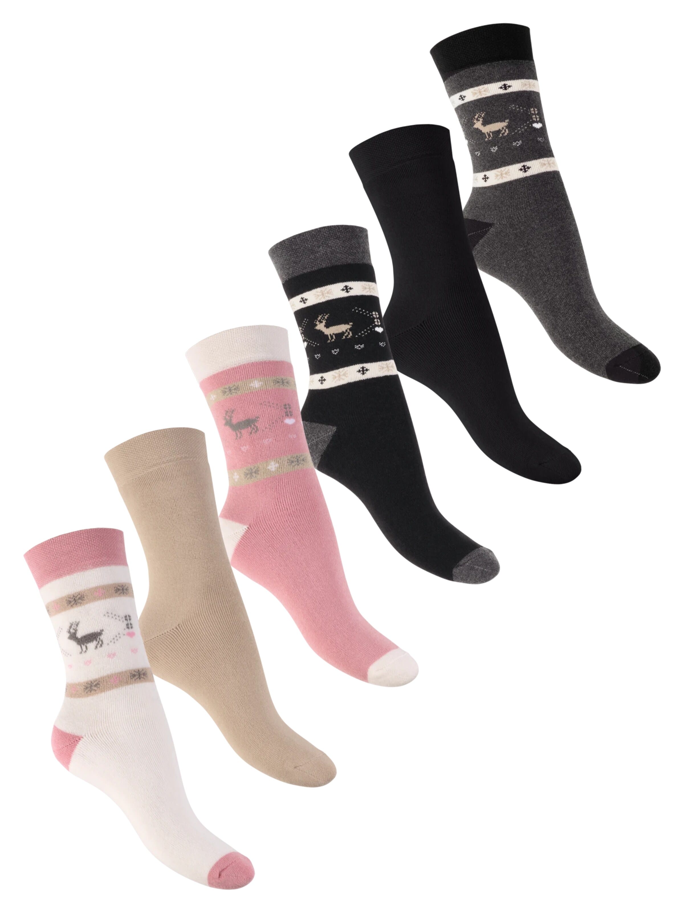 footstar Athletic Socks 'Winter Comfort' in White: front
