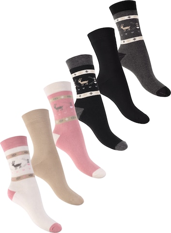footstar Athletic Socks 'Winter Comfort' in White: front