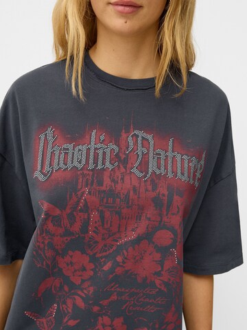 T-shirt Bershka en gris