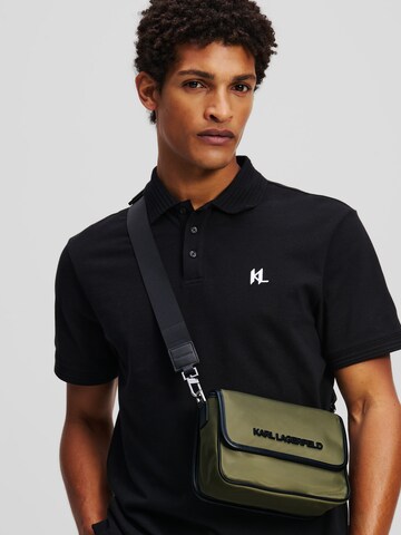 Borsa a tracolla di Karl Lagerfeld in verde: frontale