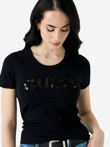 Maglietta 'W5GI17 J1314' di GUESS in nero