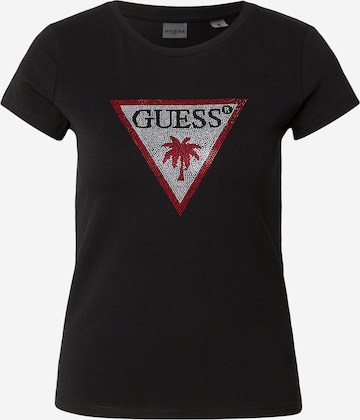 T-shirt GUESS en noir : devant