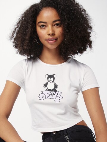 Obey Shirt 'TEDDY BEAR' in Weiß