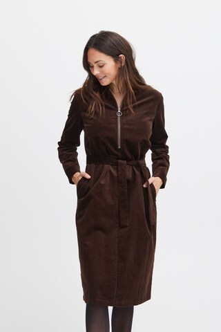 Fransa Blusenkleid 'Mita Dr 1' in Braun: Vorderseite