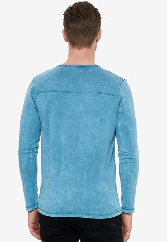Rusty Neal Langarmshirt Vintage Cotton in Blau